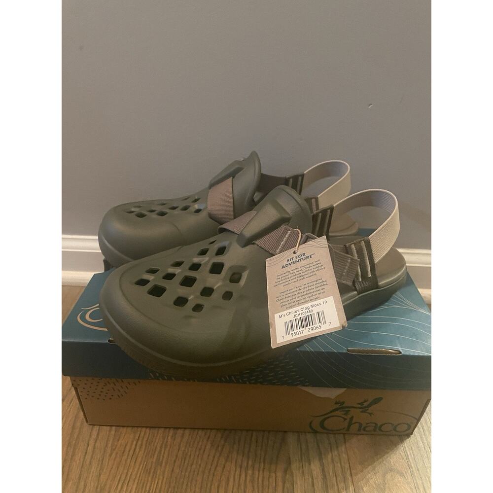 Chaco Men's Sandals in Olive and Taupe - Picture 2 of 7